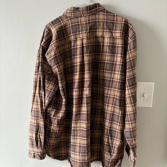 Carhartt Men's Casual Brown Plaid Shirt - Picture 3 of 3